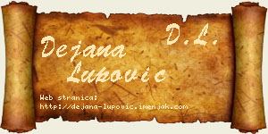 Dejana Lupović vizit kartica
